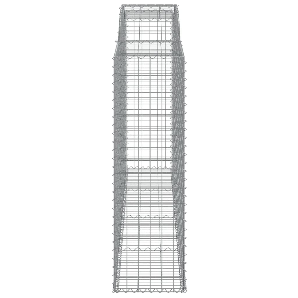 Gabioner bågformade 8 st 300x50x160/180 cm galvaniserat järn