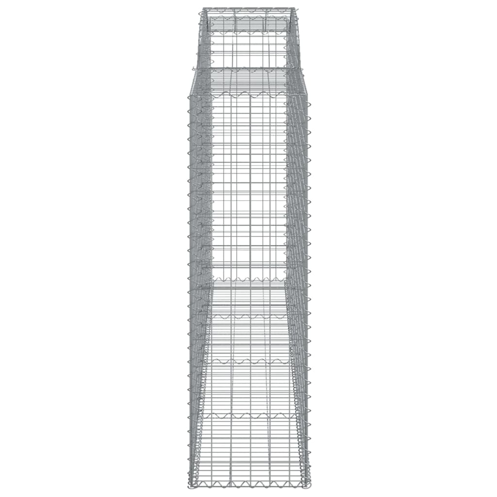 Gabioner bågformade 15 st 300x50x160/180 cm galvaniserat järn