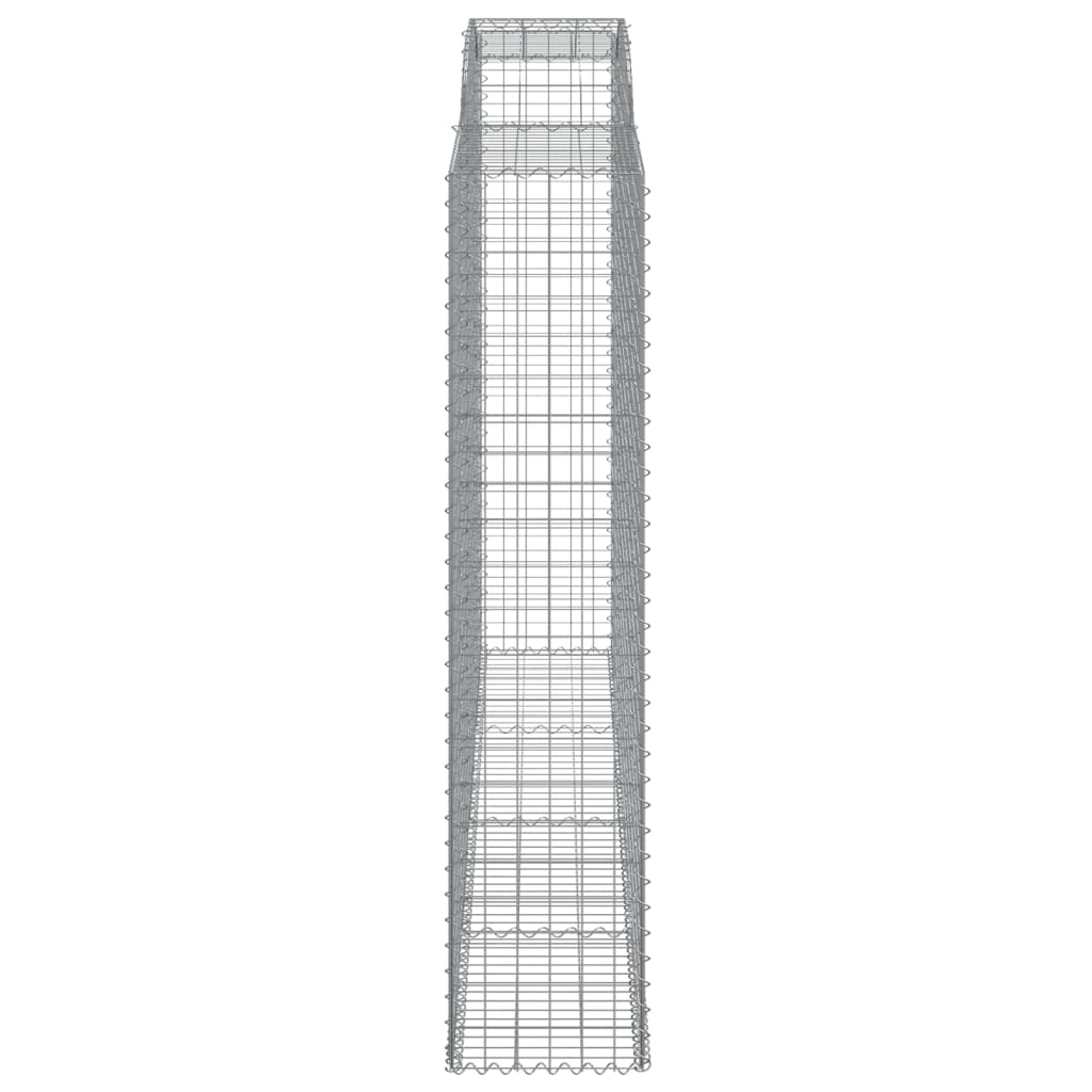 Gabioner bågformade 11 st 300x50x220/240 cm galvaniserat järn