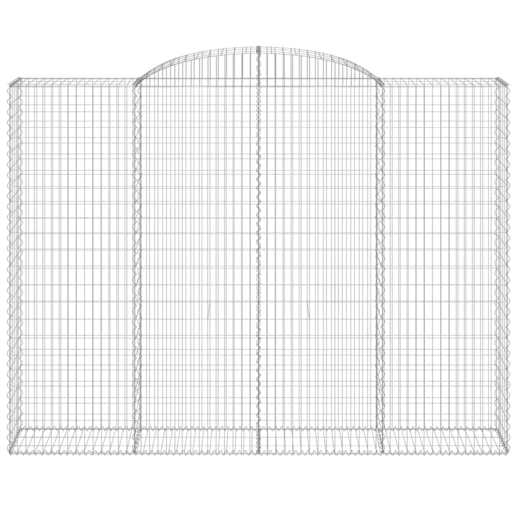 Gabioner bågformade 13 st 300x50x220/240 cm galvaniserat järn