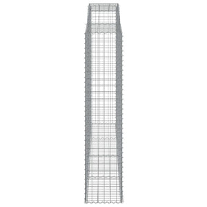 Gabioner bågformade 13 st 300x50x220/240 cm galvaniserat järn