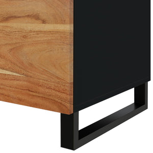 Soffbord 80x50x40 cm massivt akaciaträ och konstruerat trä