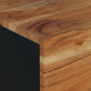 Soffbord 80x50x40 cm massivt akaciaträ och konstruerat trä