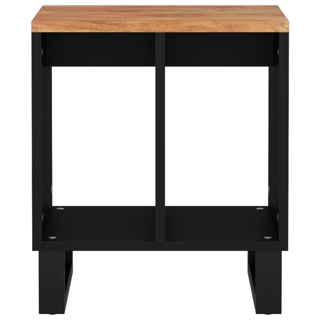 Sidobord 40x31x46 cm massivt akaciaträ och konstruerat trä