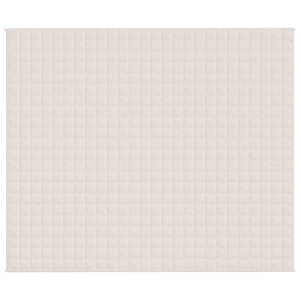 Tyngdtäcke gräddvit 220x260 cm 15 kg tyg