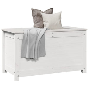 Förvaringslåda vit 80x40x45,5 cm massiv furu