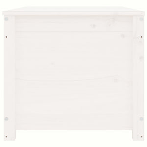 Förvaringslåda vit 110x50x45,5 cm massiv furu