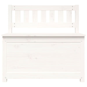 Bänk vit 80x41x77 cm massiv furu