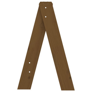 Pallar 2 st honungsbrun 40x40x60 cm massiv furu