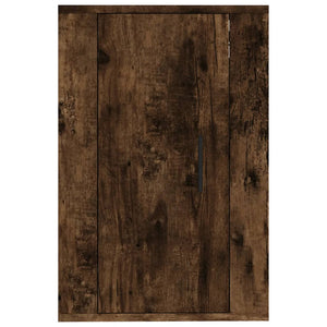 Väggmonterad tv-bänk rökfärgad ek 40x34,5x60 cm