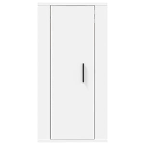 Väggmonterad tv-bänk vit 40x34,5x80cm