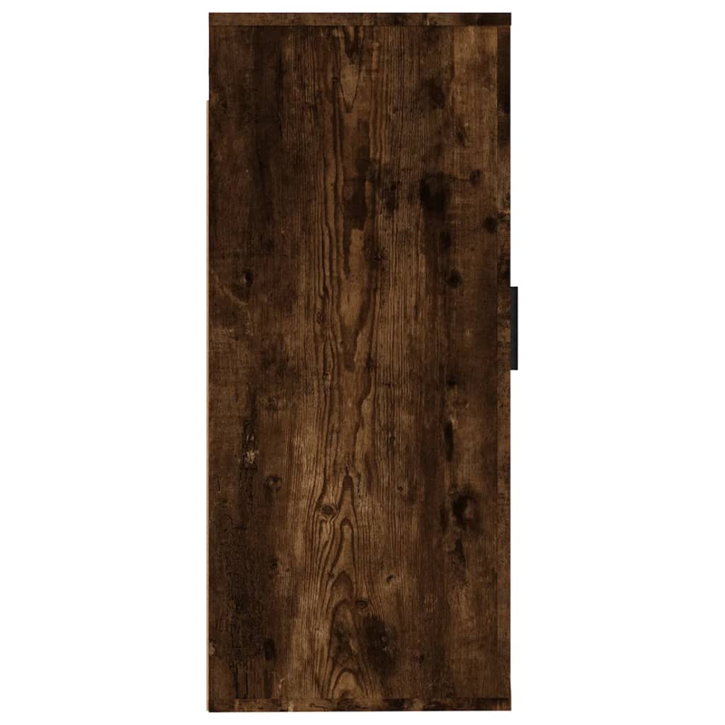 Väggmonterad tv-bänk rökfärgad ek 40x34,5x80 cm