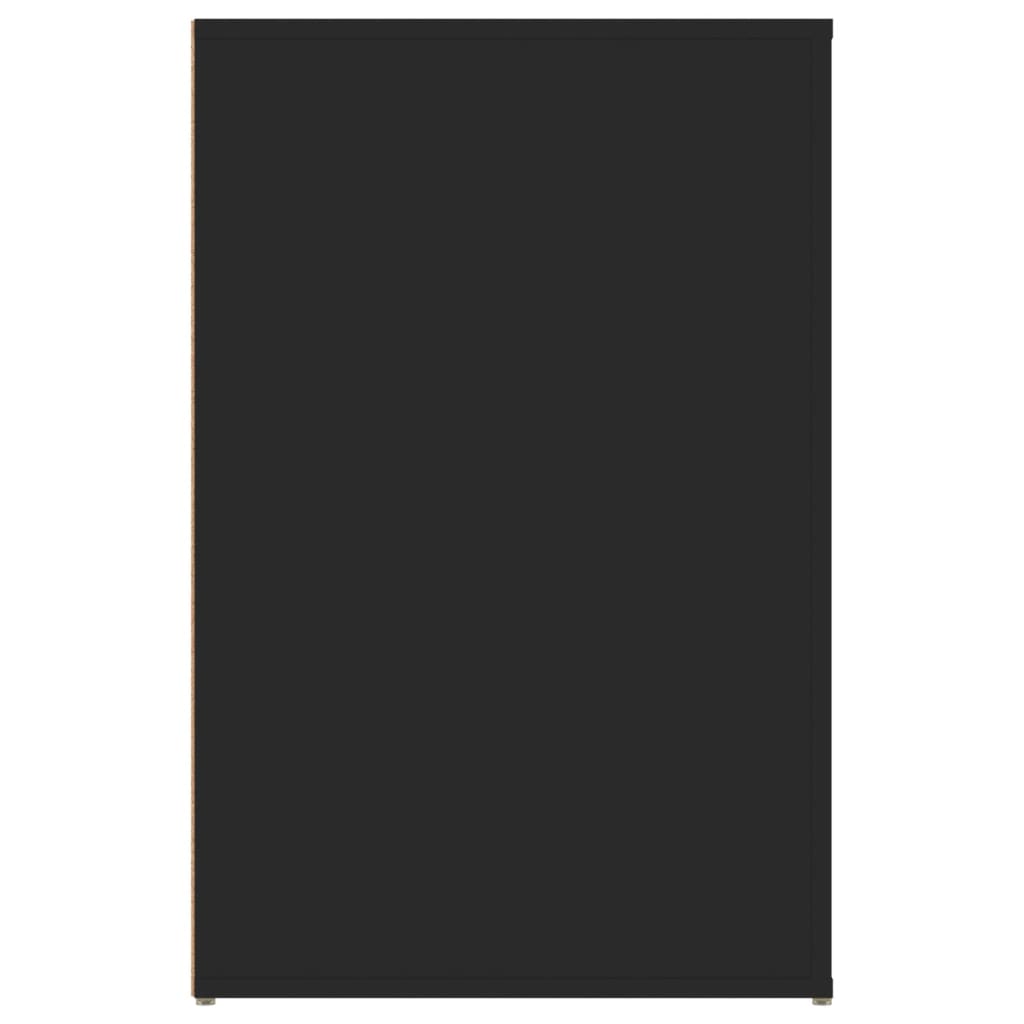 Skrivbord svart 100x49x75 cm konstruerat trä