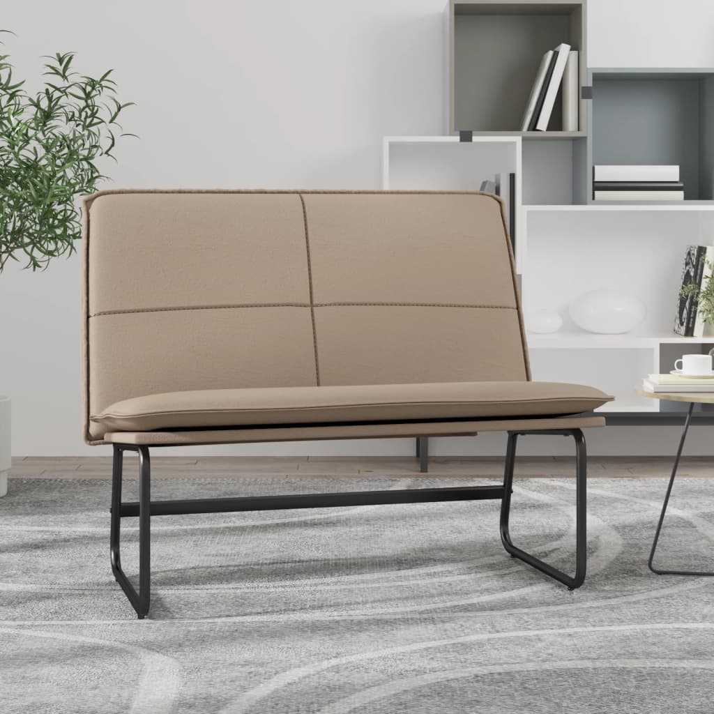 Bänk cappuccino 100x75x76 cm konstläder