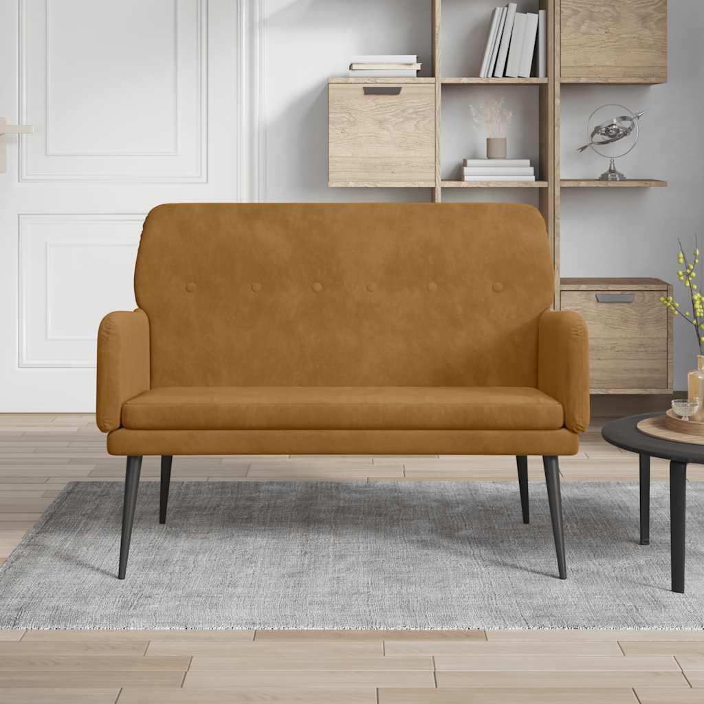Bänk bun 108x79x79 cm sammet