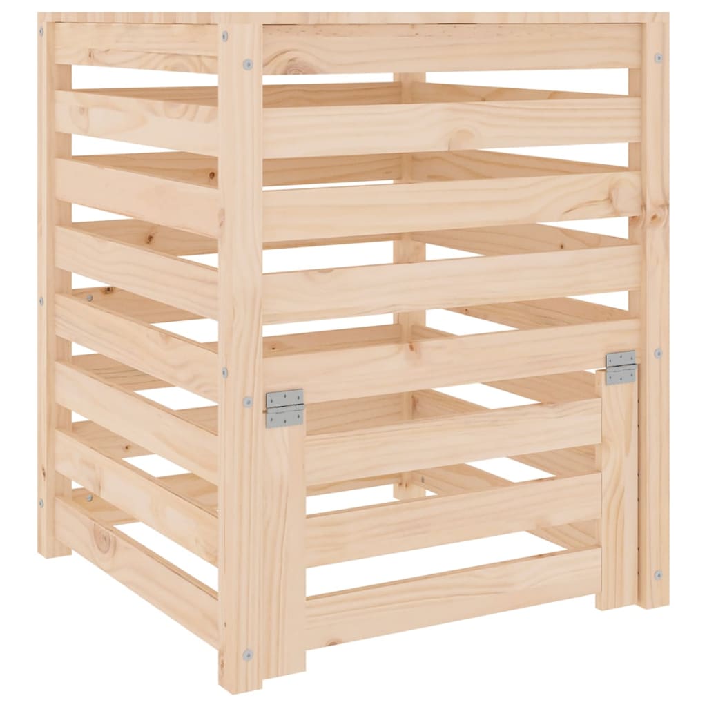 Kompostlåda 63,5x63,5x77,5 cm massiv furu