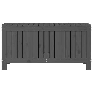 Dynbox svart 108x42,5x54 cm massiv furu