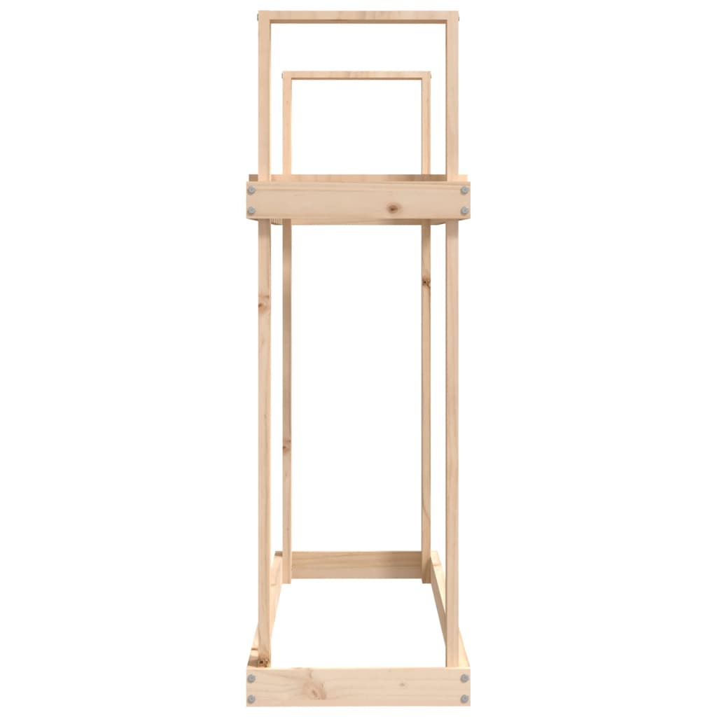 Vedställ 110x35x108,5 cm massiv furu