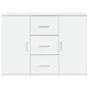 Skänk vit 91x29,5x65 cm konstruerat trä