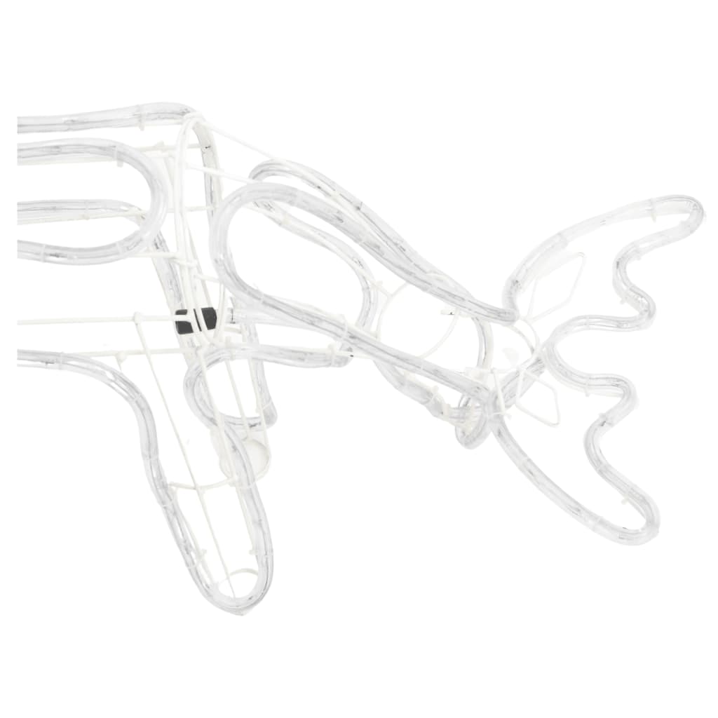 Renfigur 3 st ljusslinga med varmvit 73x31x45 cm