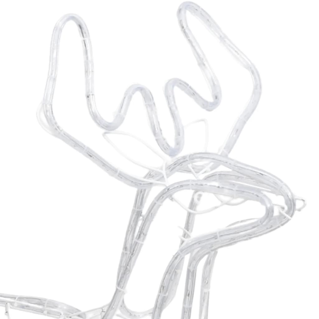 Renfigur 2 st ljusslinga med kallvit 76x42x87 cm