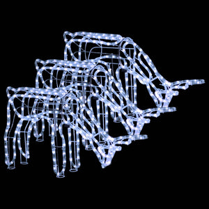 Renfigur 3 st ljusslinga med kallvit 73x31x45 cm