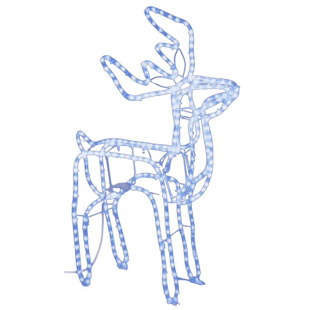 Juldekoration renfigurer 3 delar kallvit