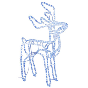 Juldekoration renfigurer 3 delar kallvit