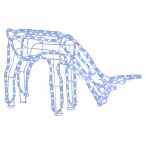 Juldekoration renfigurer 3 delar kallvit