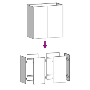 Väggmonterad huvudgavel grå 108x3x60 cm massiv furu