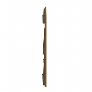 Väggmonterad huvudgavel honungsbrun 185x3x60 cm massiv furu