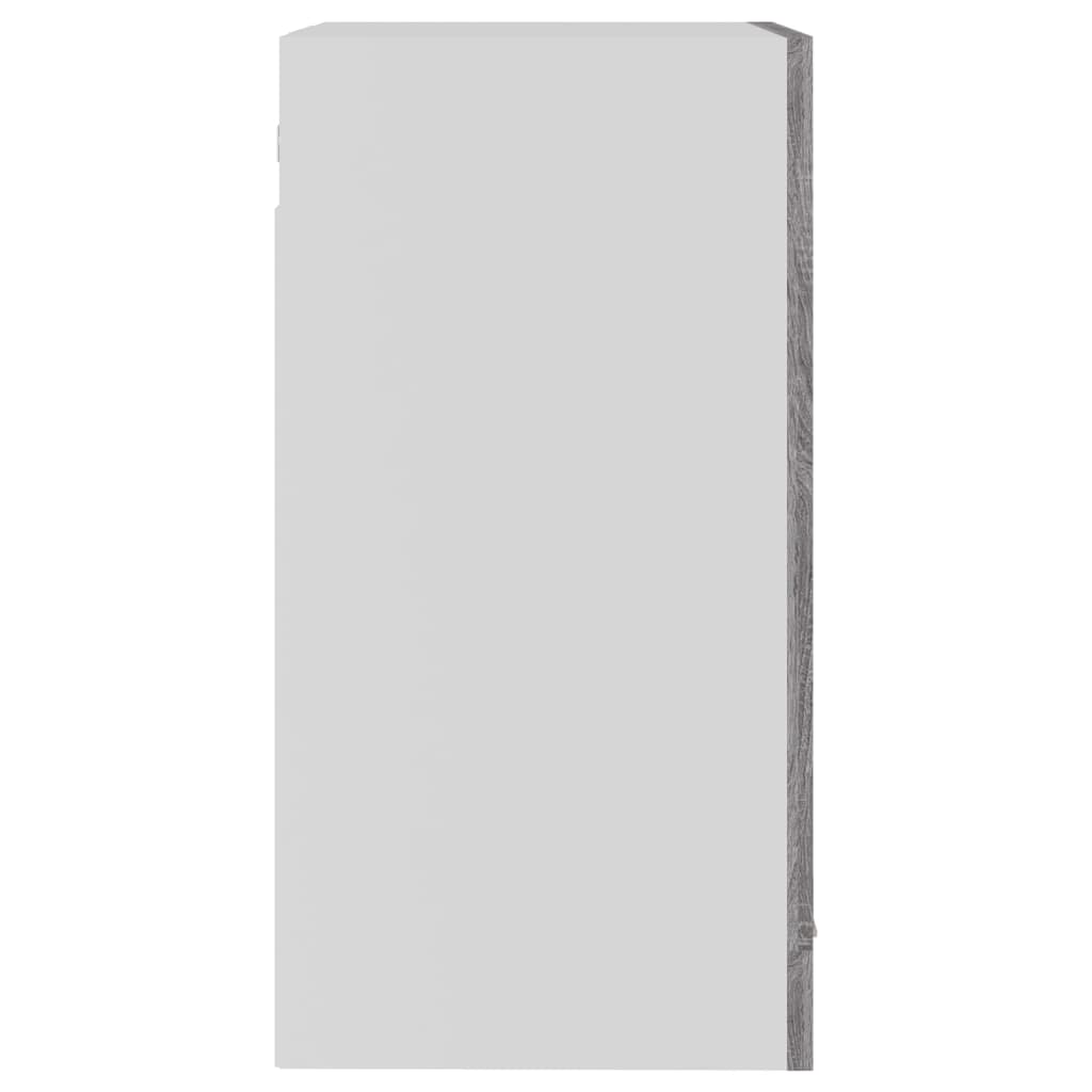 Väggskåp glas “Lyon” grå sonoma 40x31x60 cm konstruerat trä