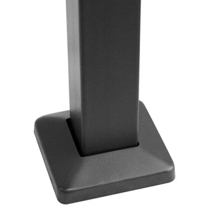 Tak för grill med sidohyllor antracit 240x150x243 cm stål