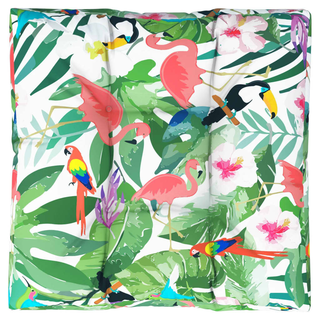 Palldyna flerfärgad 70x70x12 cm tyg