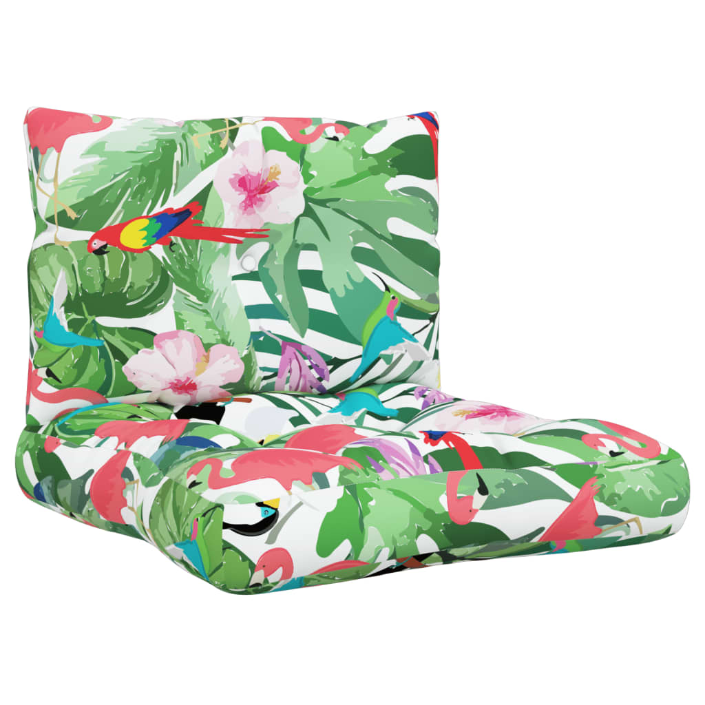 Dynor till pallsoffa 2 st flerfärgade Oxford-tyg