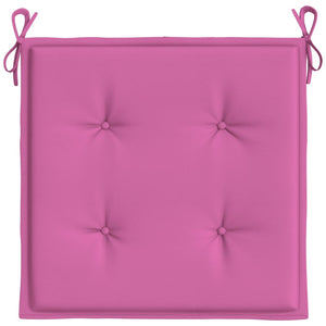 Stolsdynor 2 st rosa 40x40x4 cm tyg