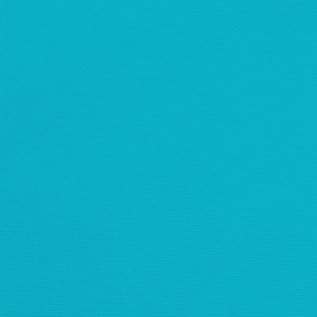 Stolsdynor 6 st turkos 40x40x4 cm tyg