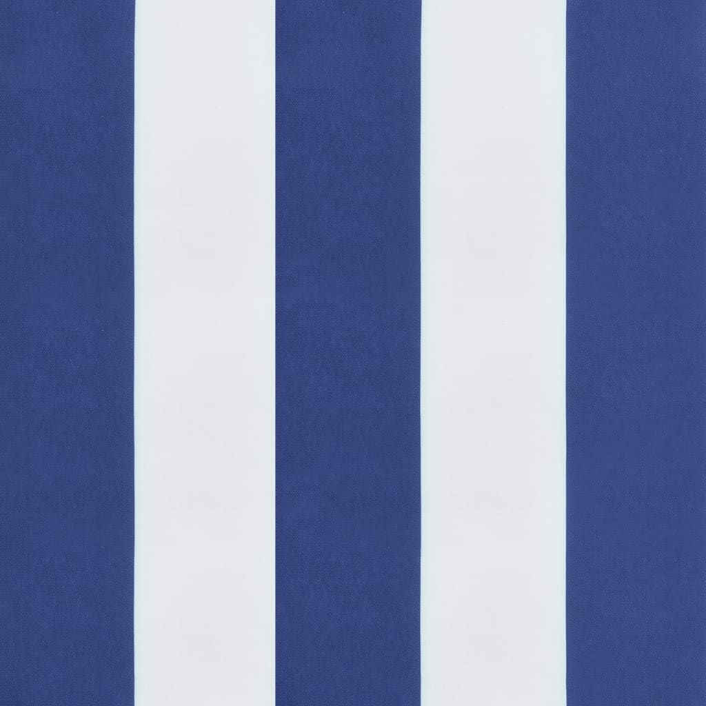 Stolsdynor 2 st blå&vit randig 50x50x4 cm tyg