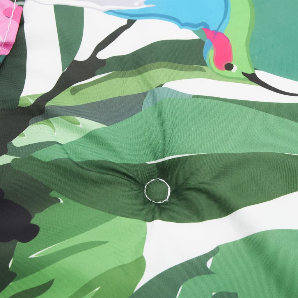 Bänkdyna för trädgården flerfärgad 100x50x4 cm oxfordtyg