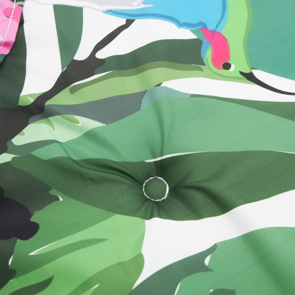 Bänkdyna för trädgården flerfärgad 150x50x4 cm oxfordtyg