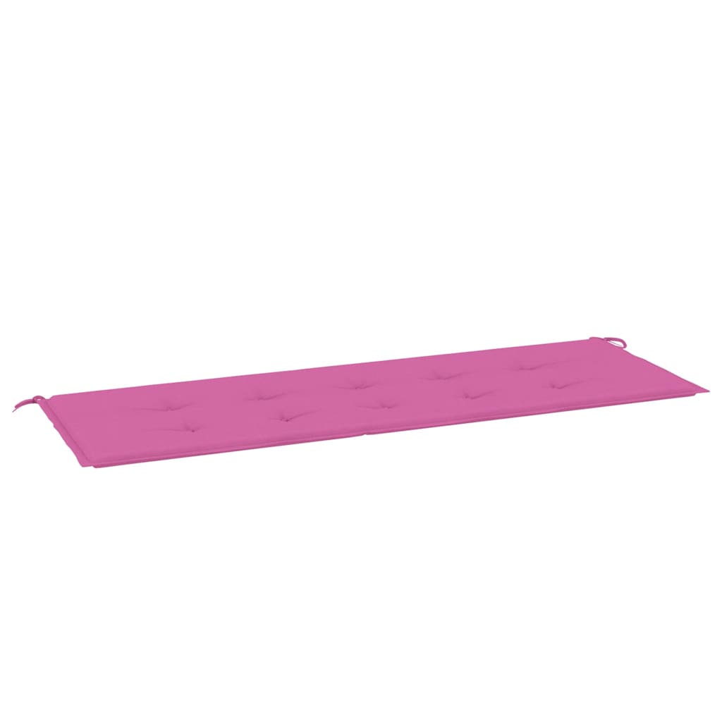 Bänkdyna för trädgården rosa 150x50x3 cm oxfordtyg