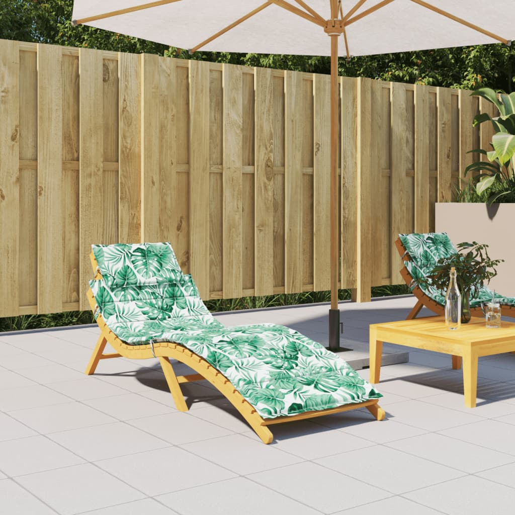 Solsängsdyna bladmönster oxfordtyg