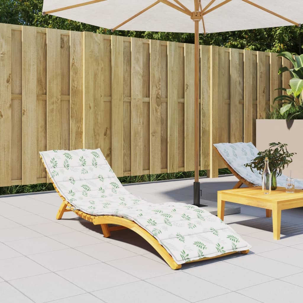 Lounger kudde Oxford Tyg, Skumfiber Bladmönster
