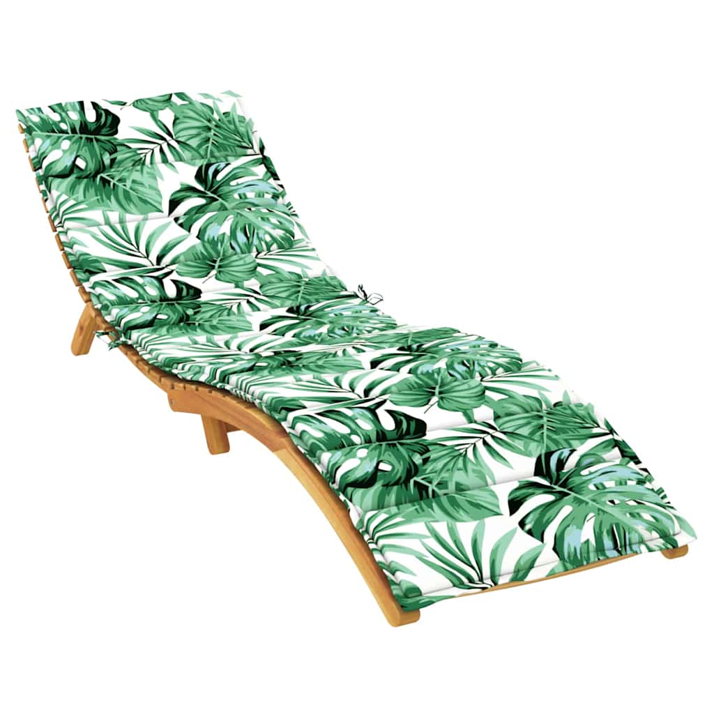 Lounger kudde Löv Bladmönster 200 x 70 x 3 cm Oxford Tyg