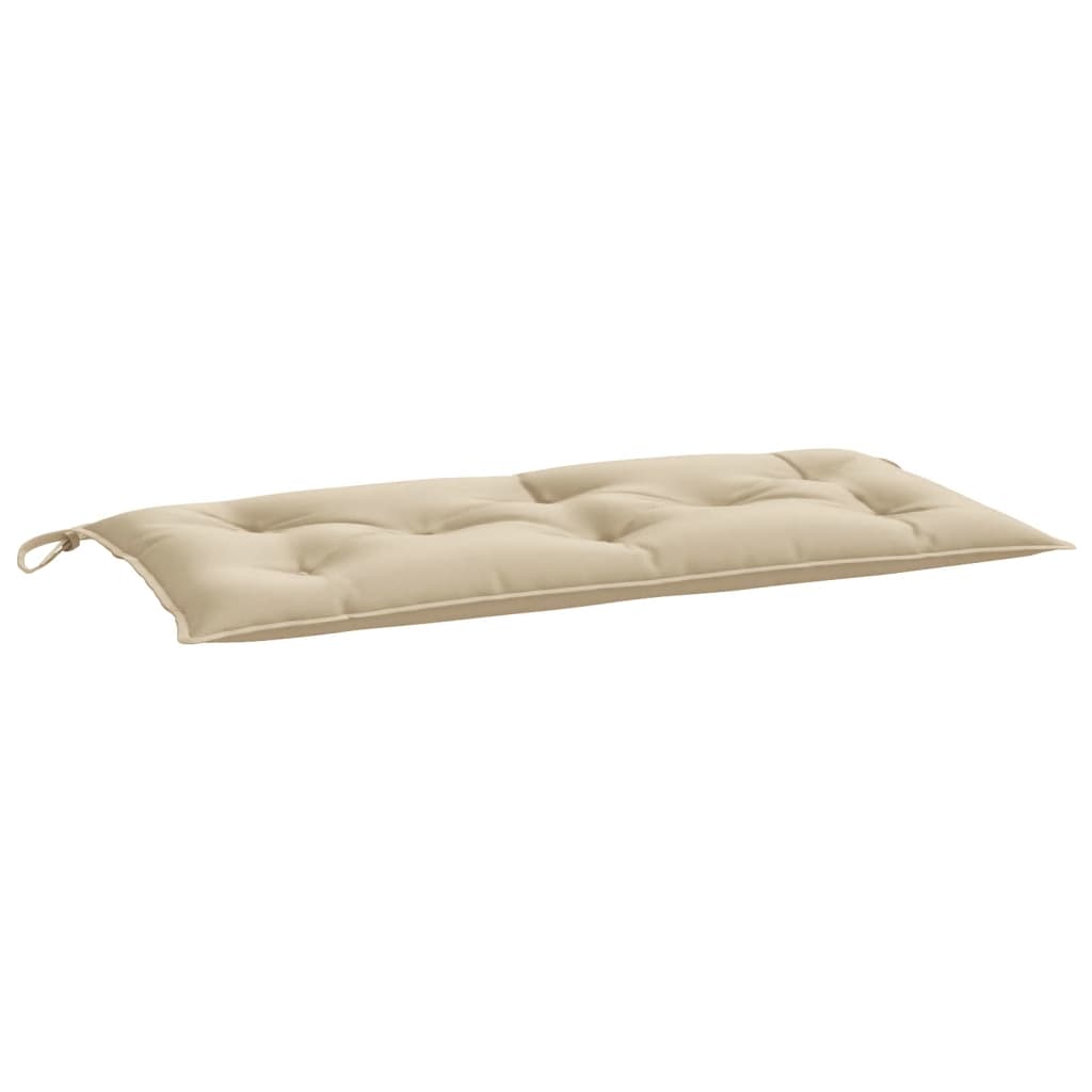 Bänkdyna för trädgården beige 100x50x7 cm oxfordtyg