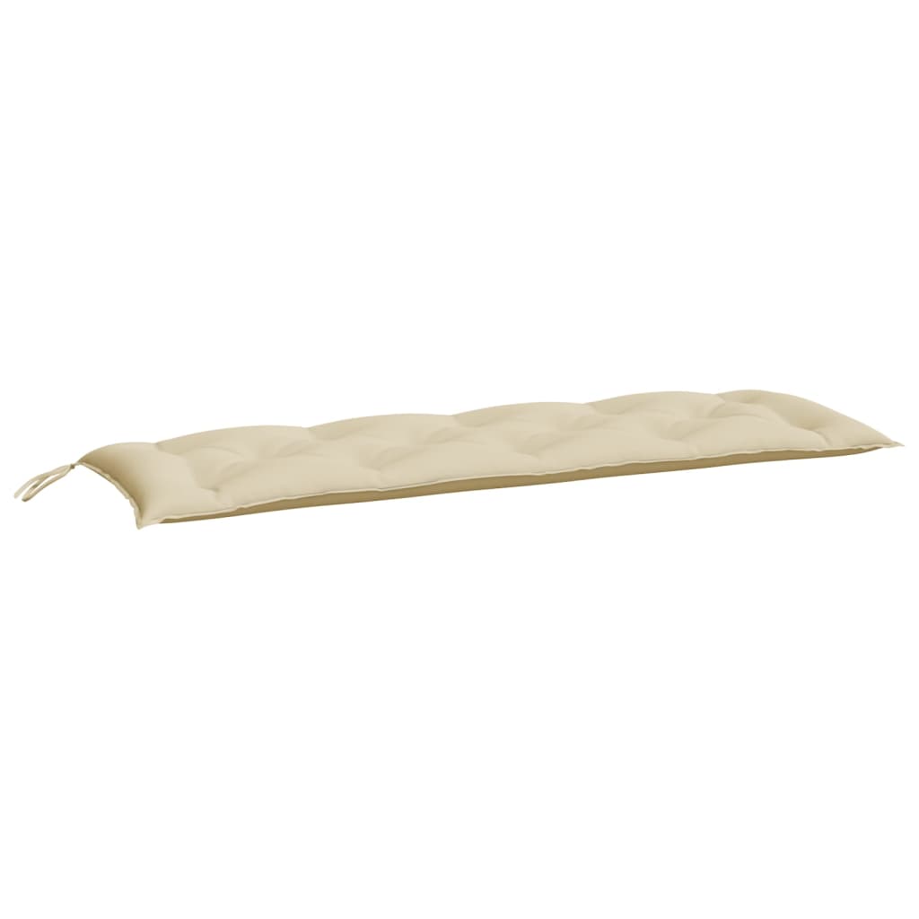 Bänkdyna för trädgården beige 150x50x7 cm oxfordtyg