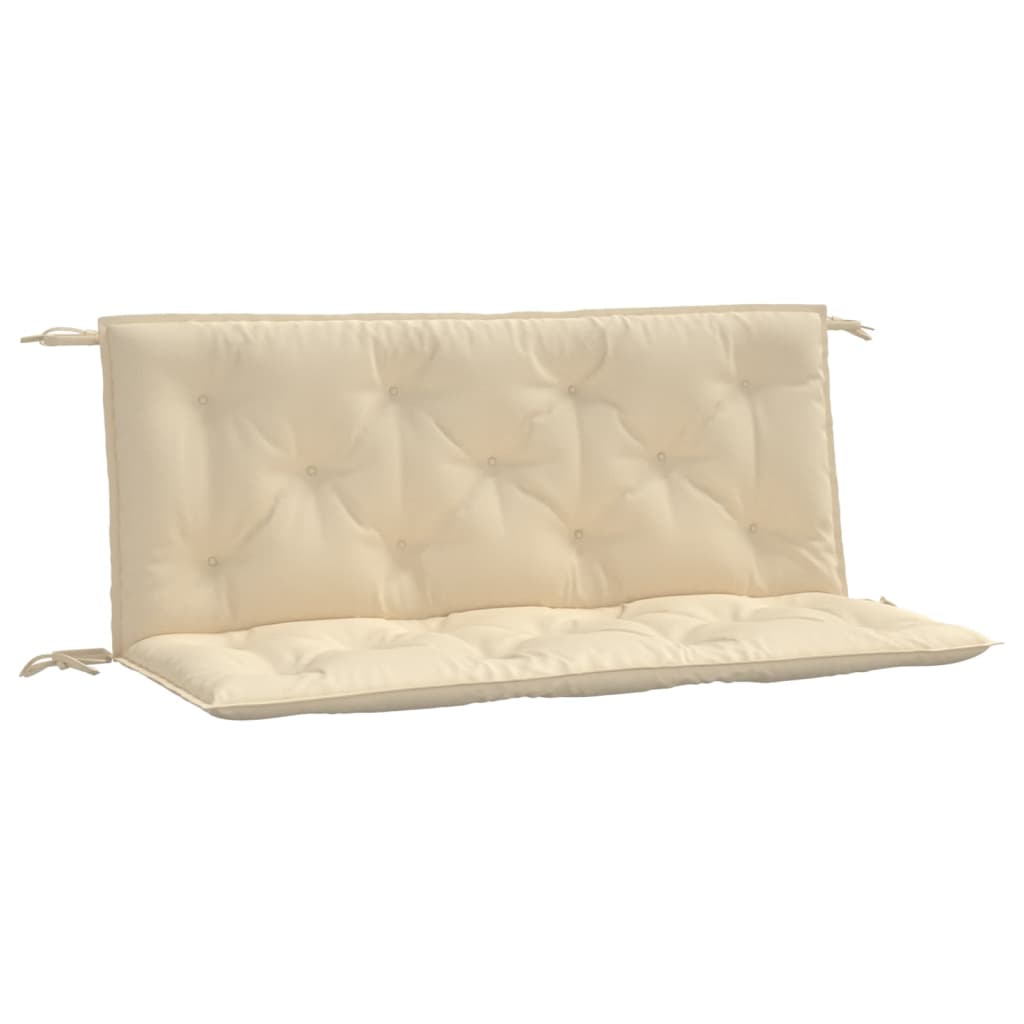 Bänkdynor för trädgården 2st beige 120x50x7cm oxfordtyg