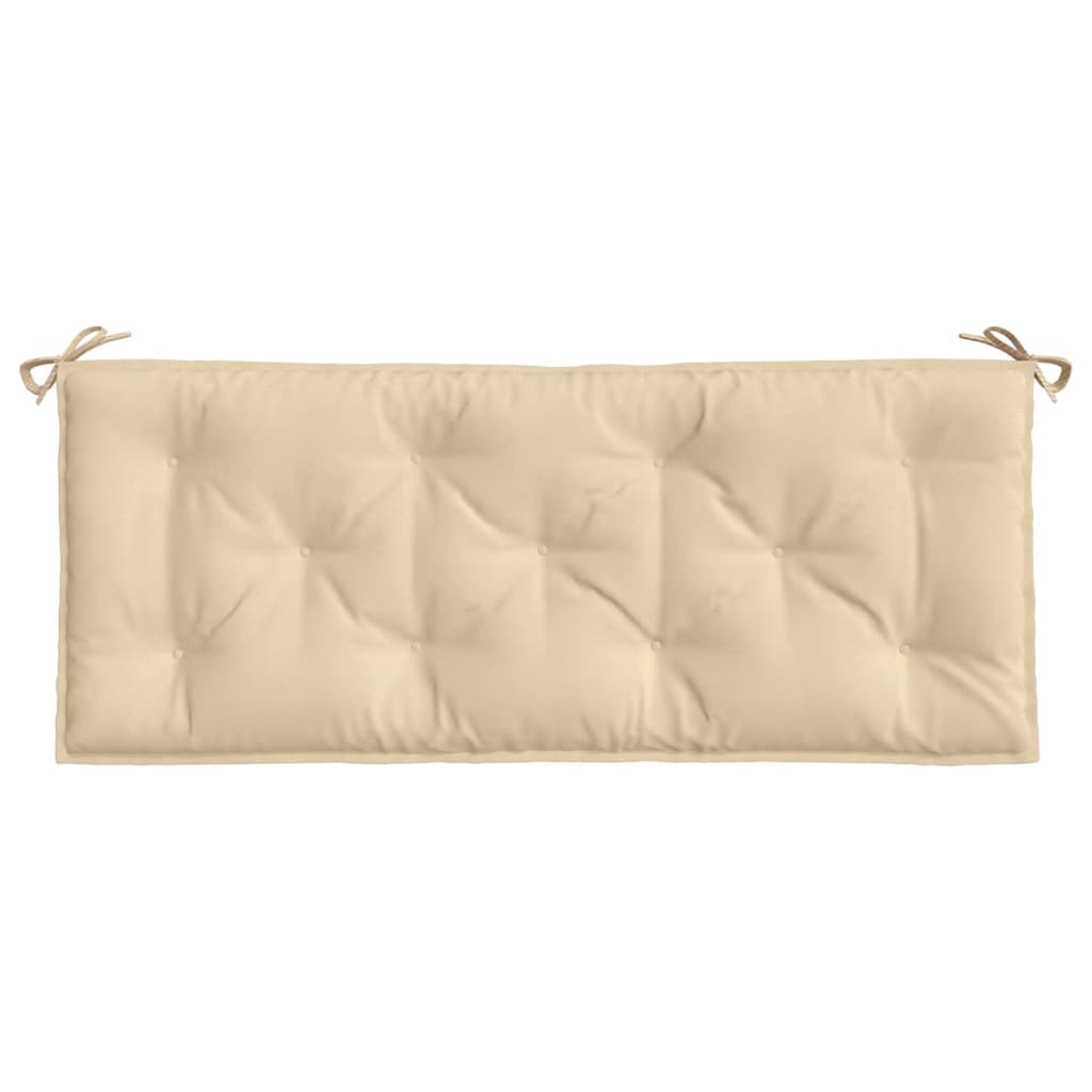 Bänkdynor för trädgården 2st beige 120x50x7cm oxfordtyg