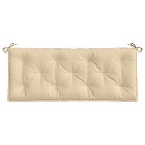 Bänkdynor för trädgården 2st beige 120x50x7cm oxfordtyg