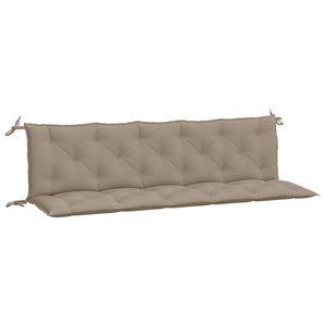 Bänkdynor för trädgården 2st Taupe 180x50x7cm oxfordtyg